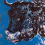 "Toro azul" 2007       acr�lico/ lienzo    100-100 cms