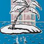"Comprar una isla" 2007       acr�lico/ DM     50-50 cms
